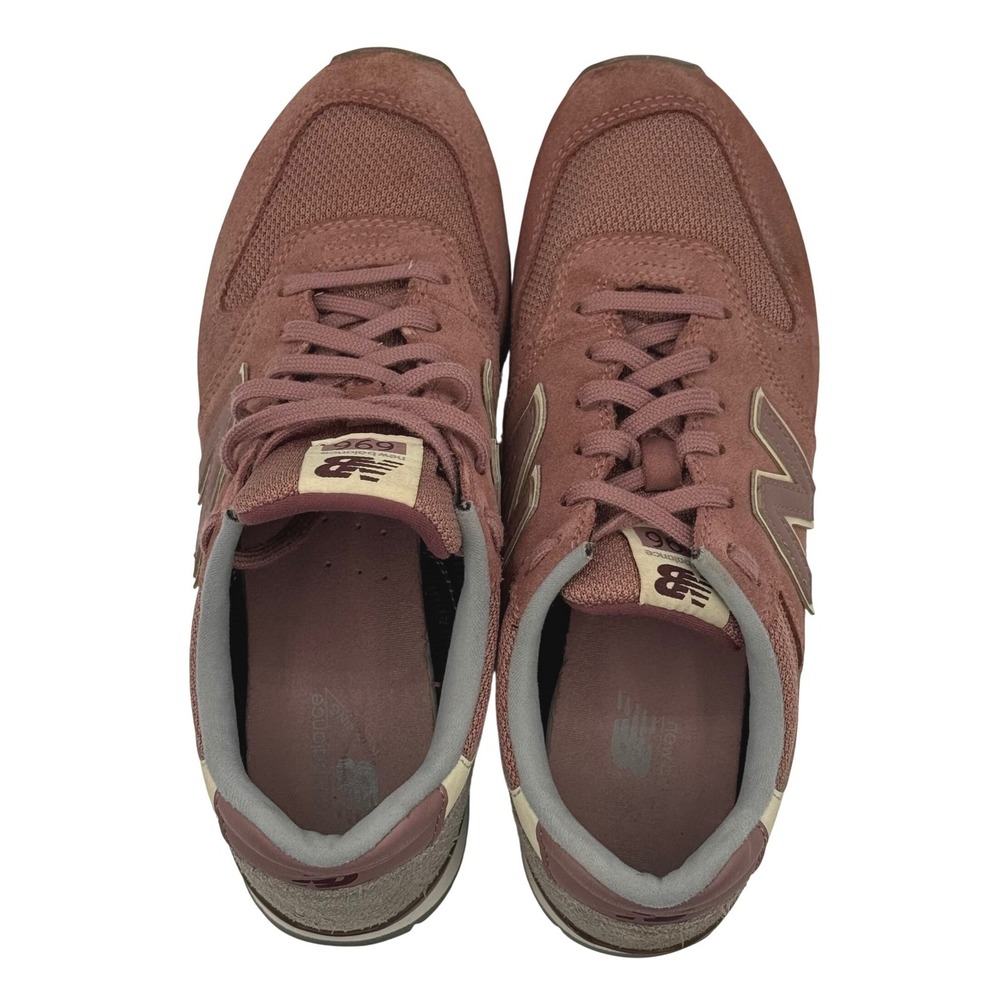 New Balance 696 Womens Burgundy Mauve Suede Mesh Sneakers WL696WSC Size 8.5 - Picture 6 of 8